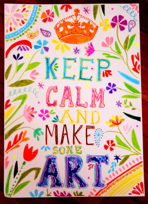 art, camila galliez, color, colour, cute, drawing, england, keep calm ...