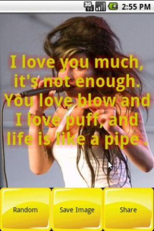 View bigger - Amy Winehouse Quotes for Android screenshot