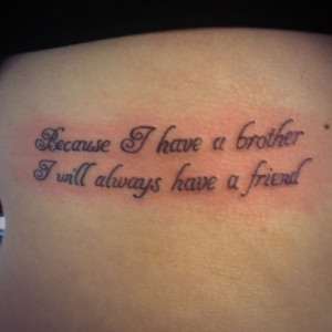 Brother And Sister Tattoo Quotes Brother And Sister Tattoo Quotes