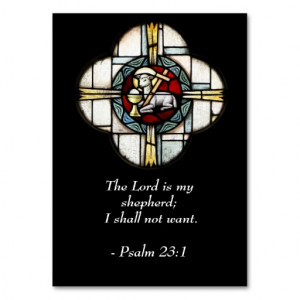 Psalm 23 - Inspirational Quotes - Wallet Card Large Business Cards ...