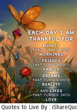 Each day I am thankful for nights…