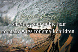 JustGirlyThings Parody -Shaving your pubic hair to make wigs for small ...