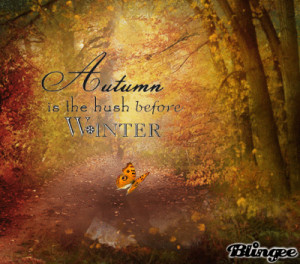 an autumn scene with accompanying quote tags autumn fall quote