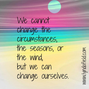 Wallpaper with Change Quotes: We can change ourselves