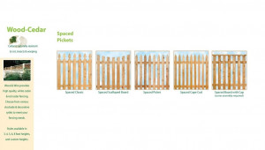 Wood Picket Fence Design