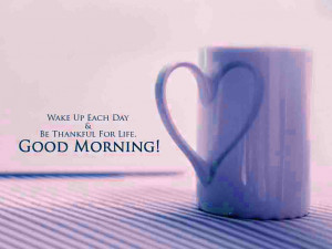 Cute Coffee Mug Good Morning Wallpaper
