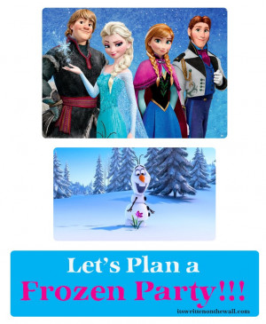 39+ Party Ideas for Disney's Frozen ( Movie ) Food, Treats, Drinks and ...