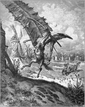 Don Quixote - Miguel de Cervantes - Tilting at windmills by Gustave ...