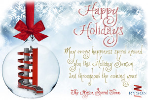 Happy Holidays from Ryson. From all our employees, we would like to ...