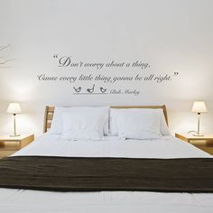 bob marley wall quotes | Bob Marley Quote Vinyl Wall Sticker -