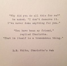 White Friend Quote Hand Typed on Vinatge Typewriter by farmnflea ...