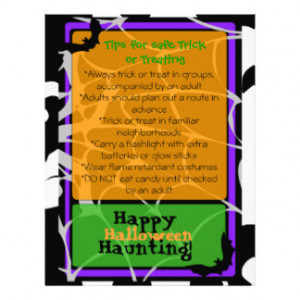 halloween_flyer_with_trick_or_treat_safety_tips ...