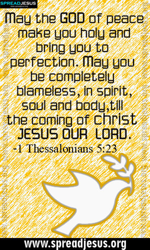 BIBLE QUOTES IMAGES HOLINESS -1 Thessalonians 5:23 May the GOD of ...