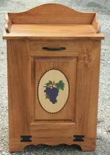 Amish Wooden Kitchen Trash Cans