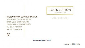 ... Vuitton Sandton city Included to proof that this bag is authentic