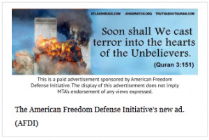 11 Anti-Islam Ads Hit NYC Subways