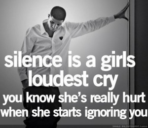 ... Know Shes Really Hurt When She Starts Ignoring You ~ Daily Inspiration