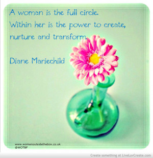 Women Outside The Box Diane Mariechild Empowerment Quote