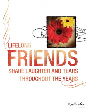 Inspirational Wall Art Friendship Art LIFELONG FRIENDS Contemporary ...