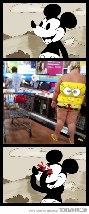 funny Mickey Mouse dancing troll face