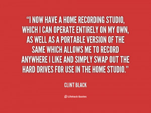 have a home recording studio, which I can operate entirely on my own ...