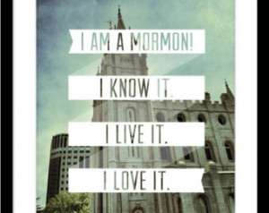 am a Mormon LDS quote w/temple