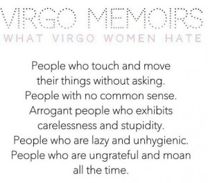 What Virgo women hate