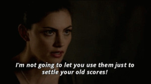 Oh, I’m sorry, Hayley, were you talking to Klaus or to yourself?