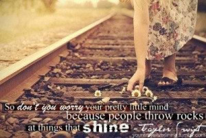 poeple throw rocks at things that shine