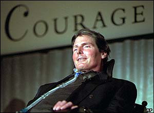 Christopher Reeve received a National Courage Award in 1996