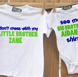 big brother shirt, little brother shirt-SET Don't Mess with My Little ...