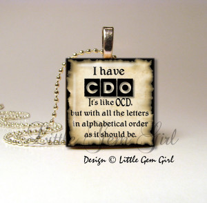 Ocd Funny Necklace Pendant