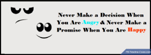 ... /Sayings : Decisions Promises Angry Sad Quote Facebook Timeline Cover