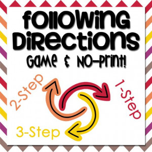 Following Directions Game and No-Print