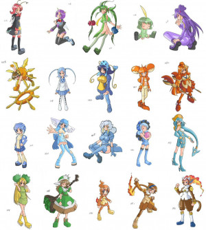 Pokemon as Anime Girls