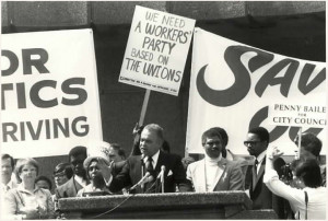 Mayor Coleman Young, the first African-American Mayor of Detroit, 1974 ...