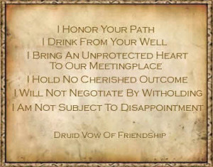 The Druid Vow of Friendship