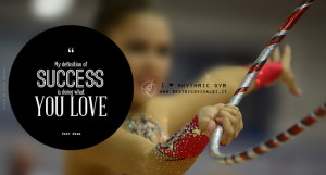 Rhythmic gymnast and quote