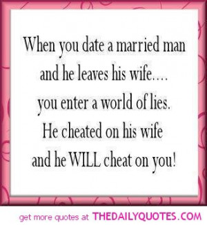 Quotes About Married Men Cheating