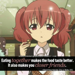 ... in the whole anime, really. Karuta Quotes, Inuxbokuss, Animal Quotes