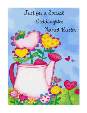 printable card: Special Goddaughter greeting card