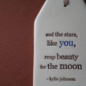 paper boat press — ceramic quote tag - stars like you | We Heart It