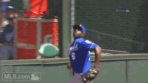 And for his next trick, Lorenzo Cain turns a home run into an out…