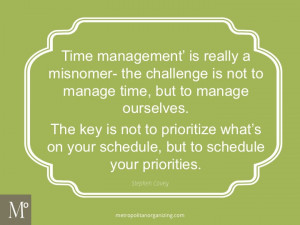 Stephen Covey Time Management Quotes