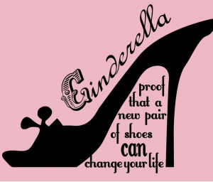 ... Wall Decal Sticker Art Cinderella Shoes by wordybirdstudios, $21.95