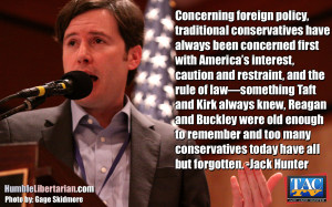 Jack Hunter quote on conservative foreign policy wallpaper