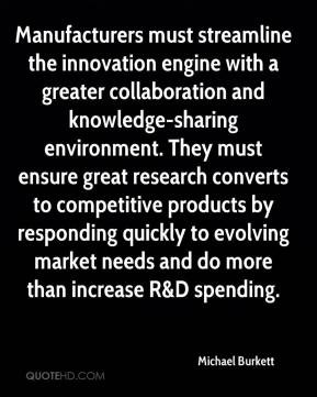michael-burkett-quote-manufacturers-must-streamline-the-innovation.jpg