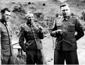 Dr. Josef Mengele, Rudolf Hoess and Josef Kramer (see: Auschwitz ...