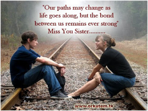 ... Between Us Remains Ever Strong ” Miss You Sister ~ Brother Quotes