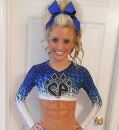 The cheer god has blessed her with the perfect cheer hair & body.